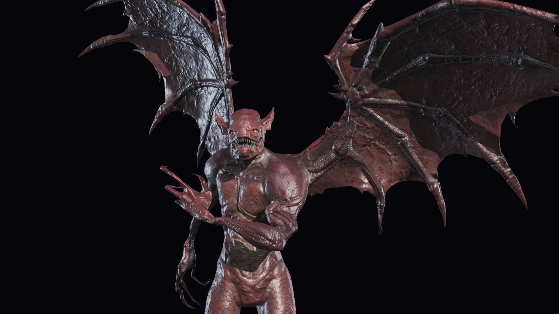 Fly Demon 3 Low-poly 3D model_14