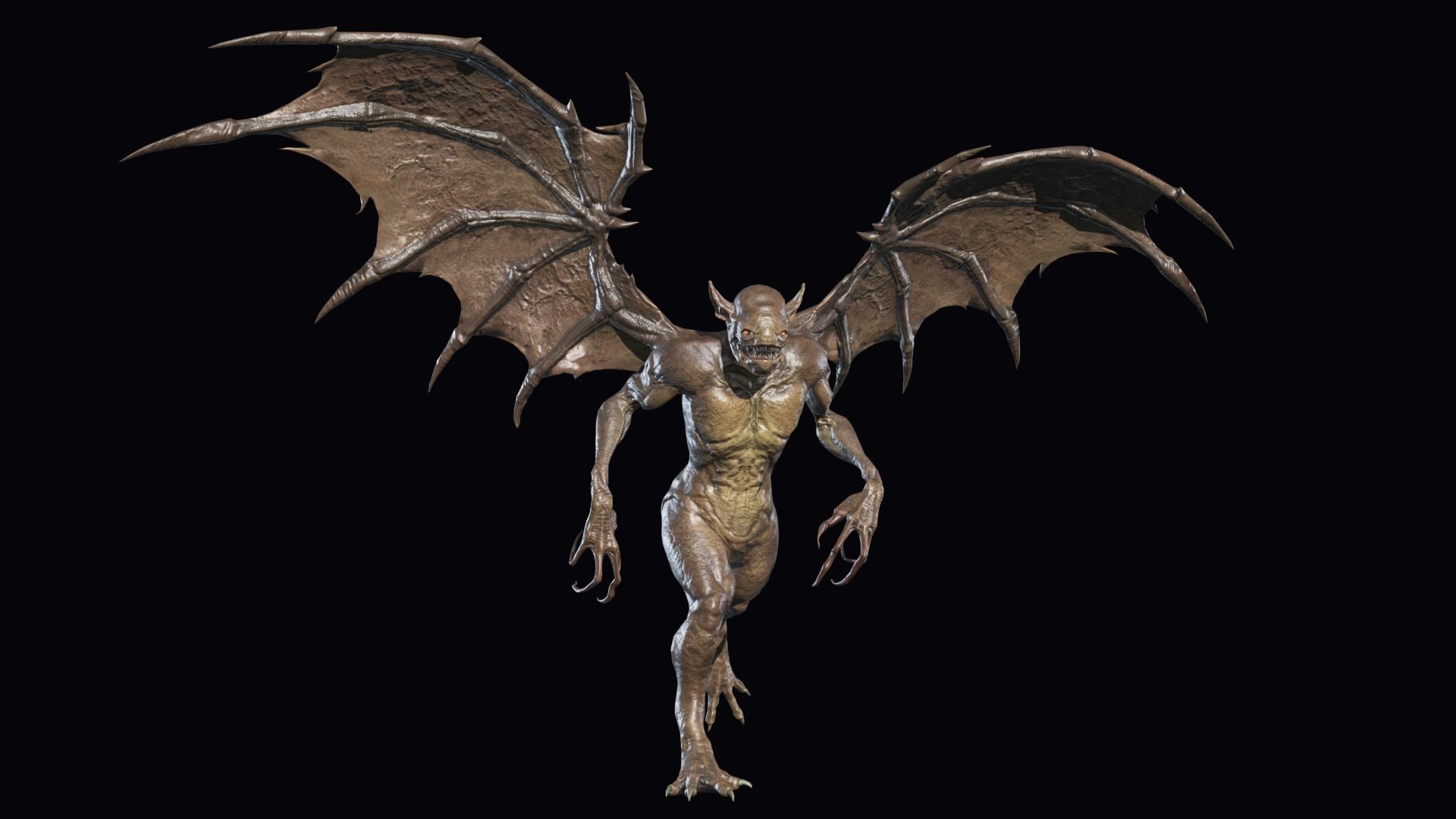Fly Demon 3 Low-poly 3D model_5