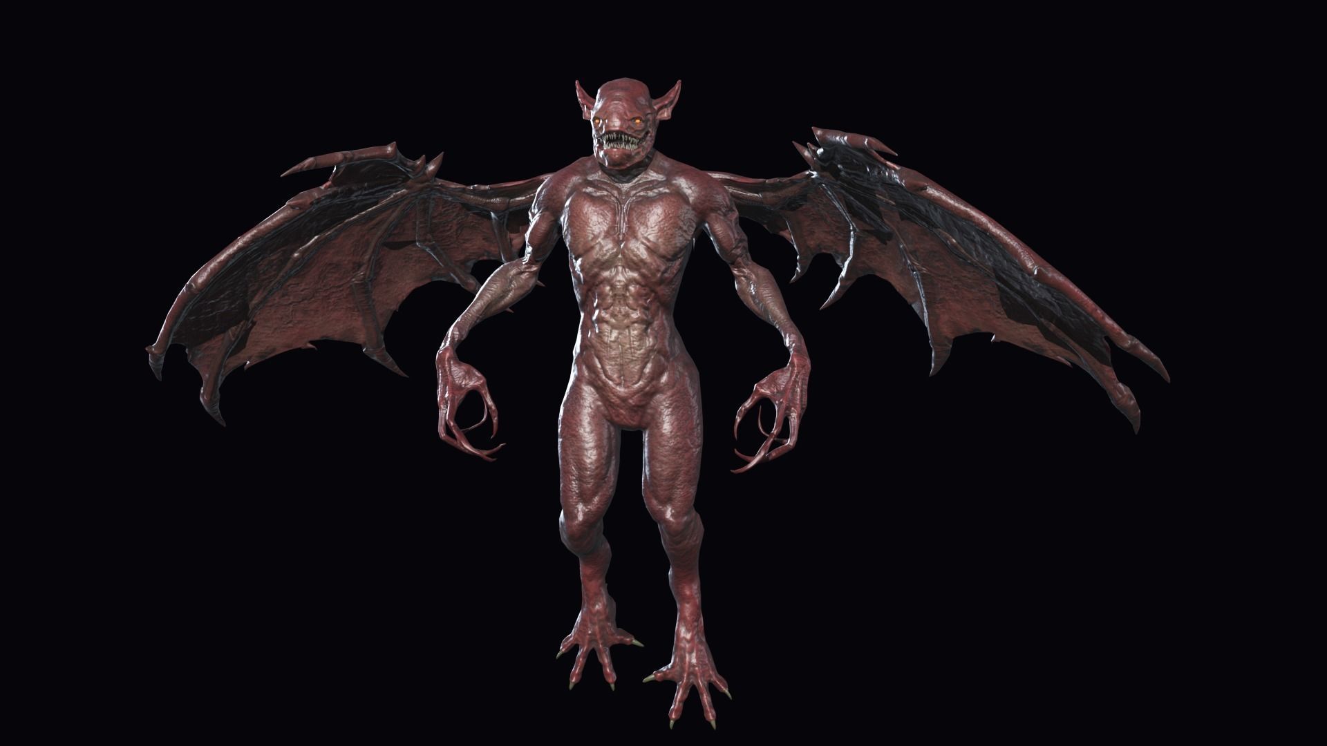 Fly Demon 3 Low-poly 3D model_3
