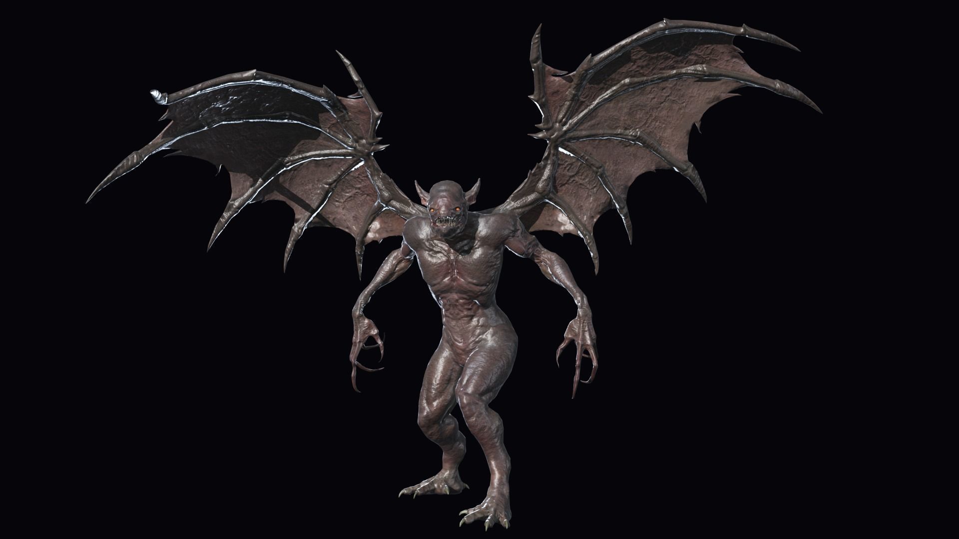 Fly Demon 3 Low-poly 3D model_12