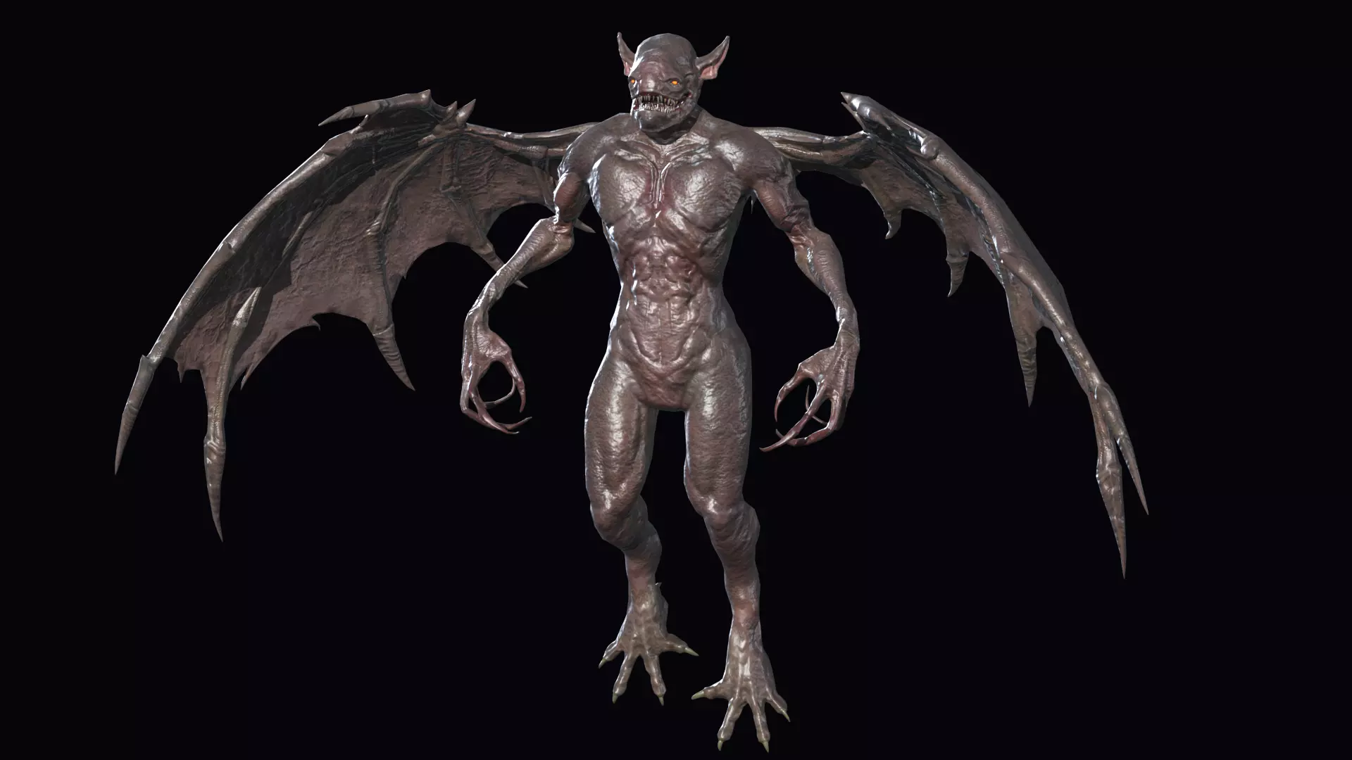 Fly Demon 3 Low-poly 3D model_0