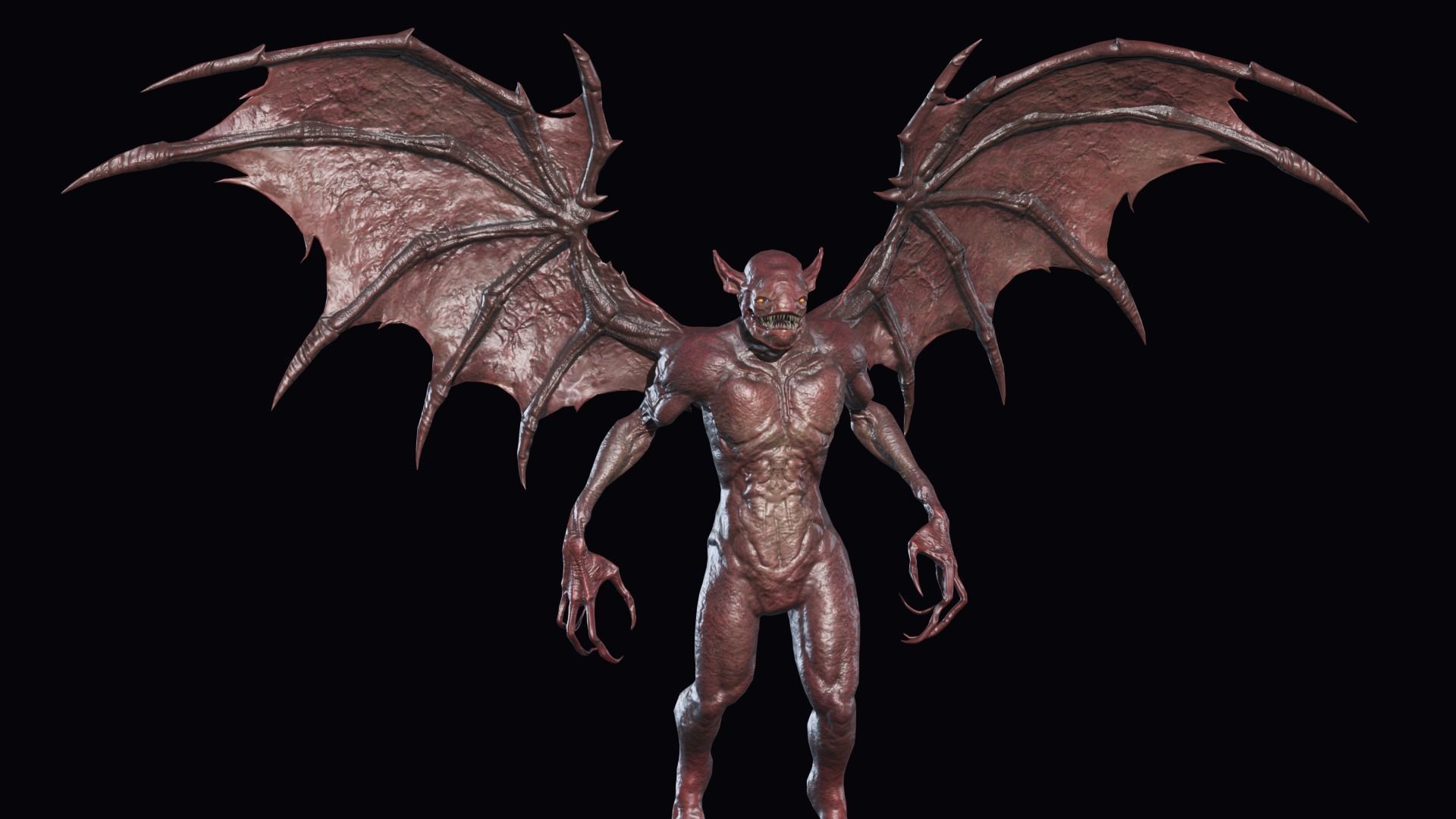 Fly Demon 3 Low-poly 3D model_10