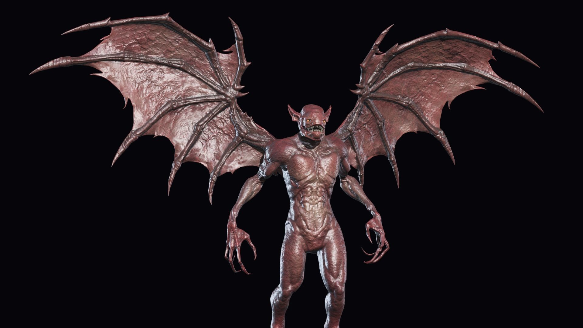 Fly Demon 3 Low-poly 3D model_11