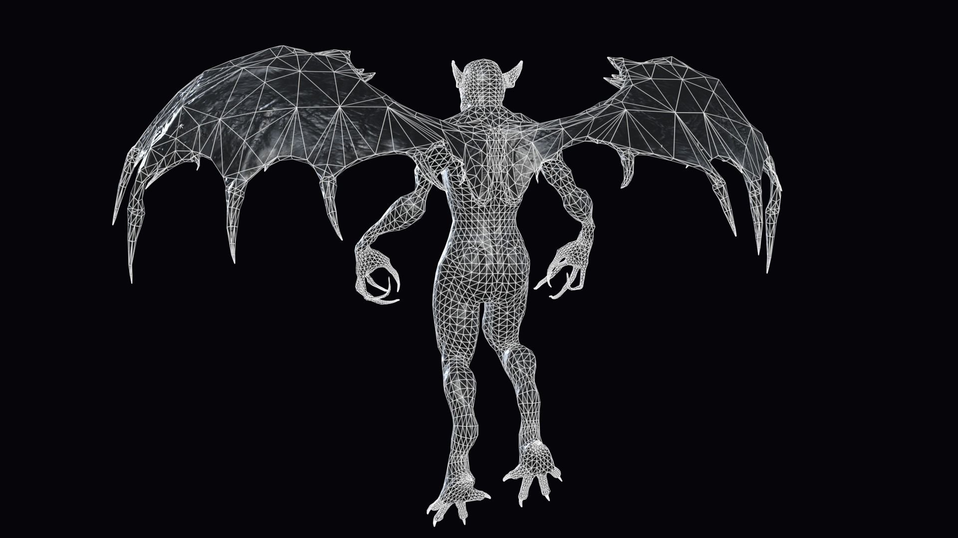 Fly Demon 3 Low-poly 3D model_8