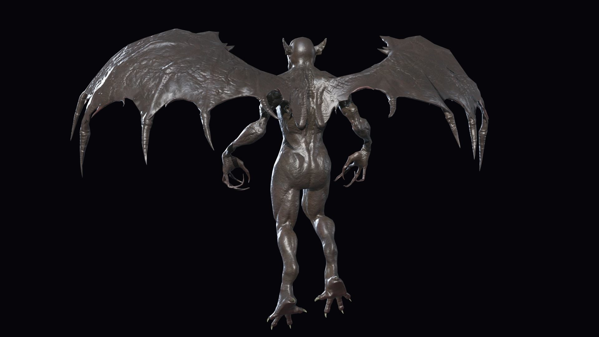 Fly Demon 3 Low-poly 3D model_9