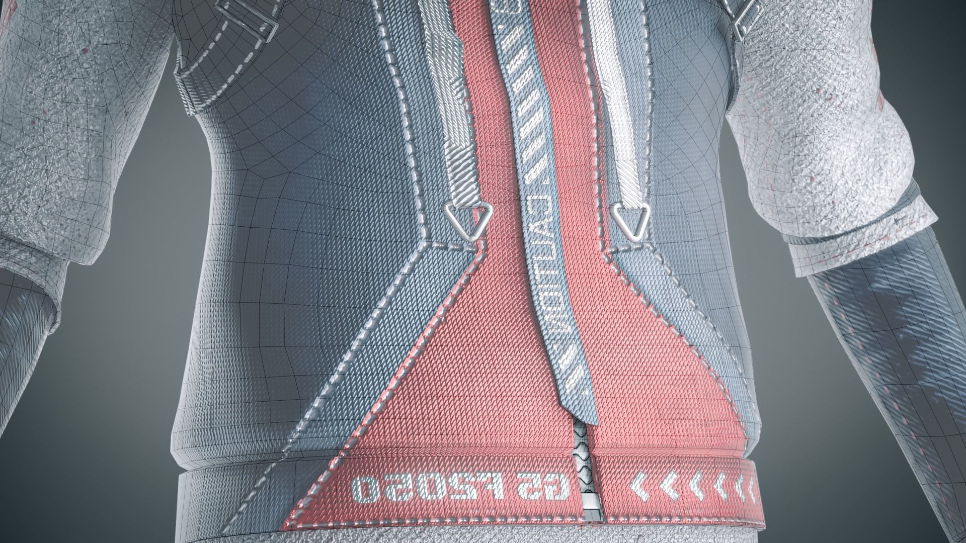 Robot - Advanced Techwear Sci-Fi Cyberpunk Robot 3D model_4