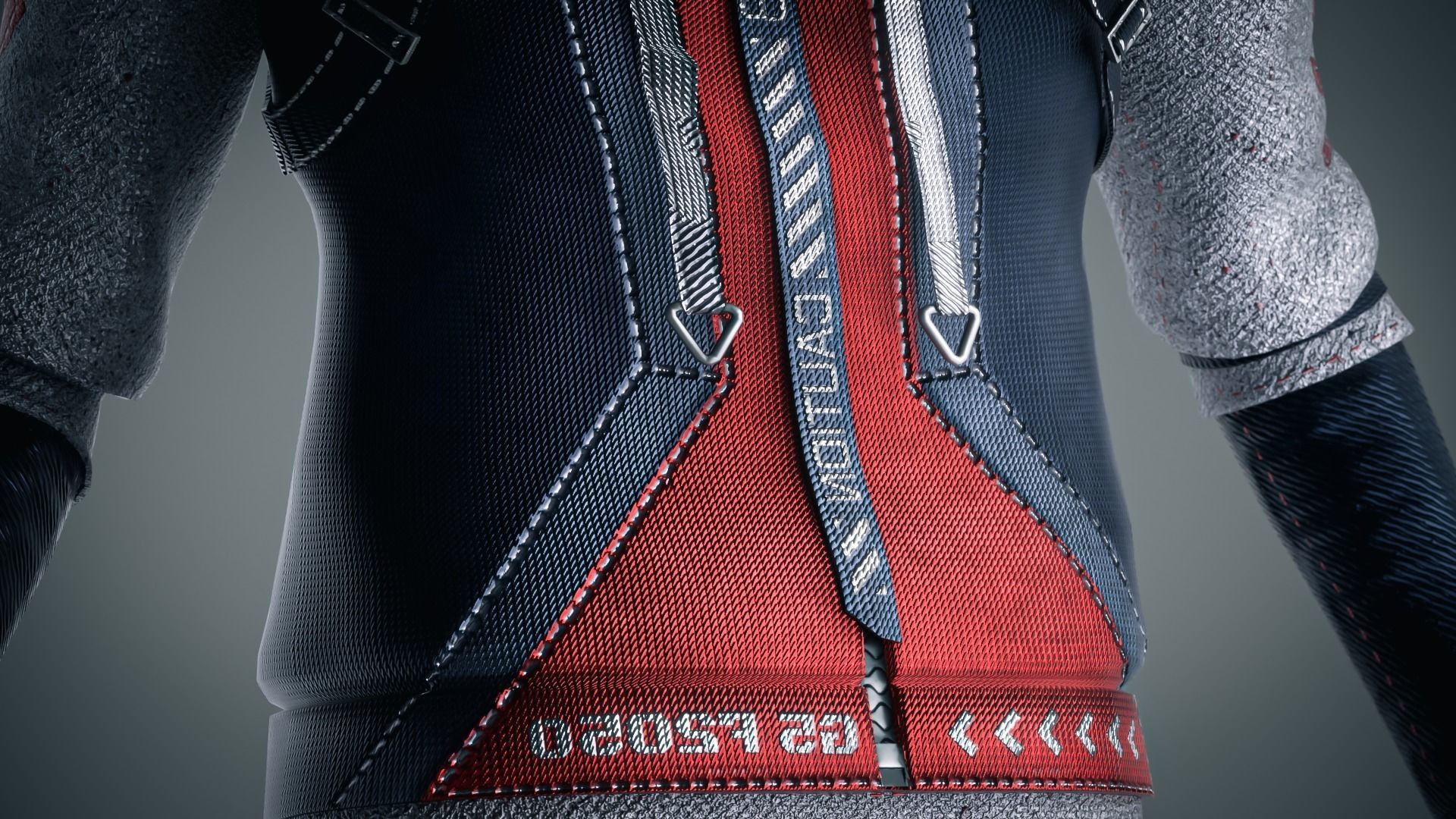 Robot - Advanced Techwear Sci-Fi Cyberpunk Robot 3D model_3