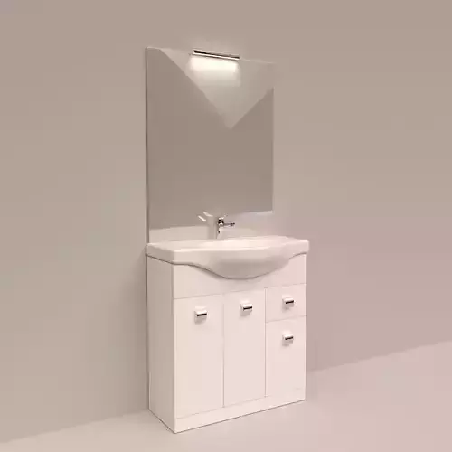 Mondo Convenienza - Composizione Bagno Melissa L 85cm Low-poly 3D model