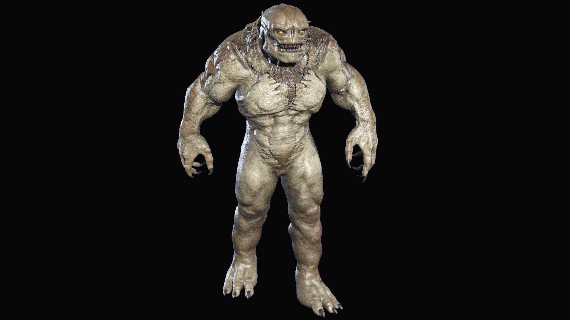 Big Demon 2 Low-poly 3D model_2