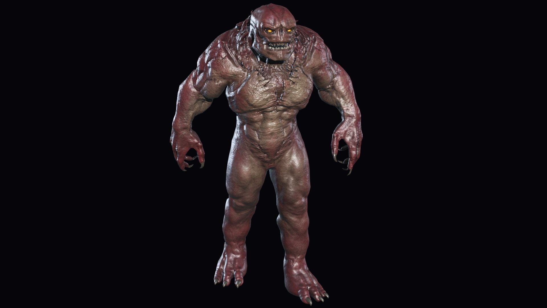 Big Demon 2 Low-poly 3D model_4