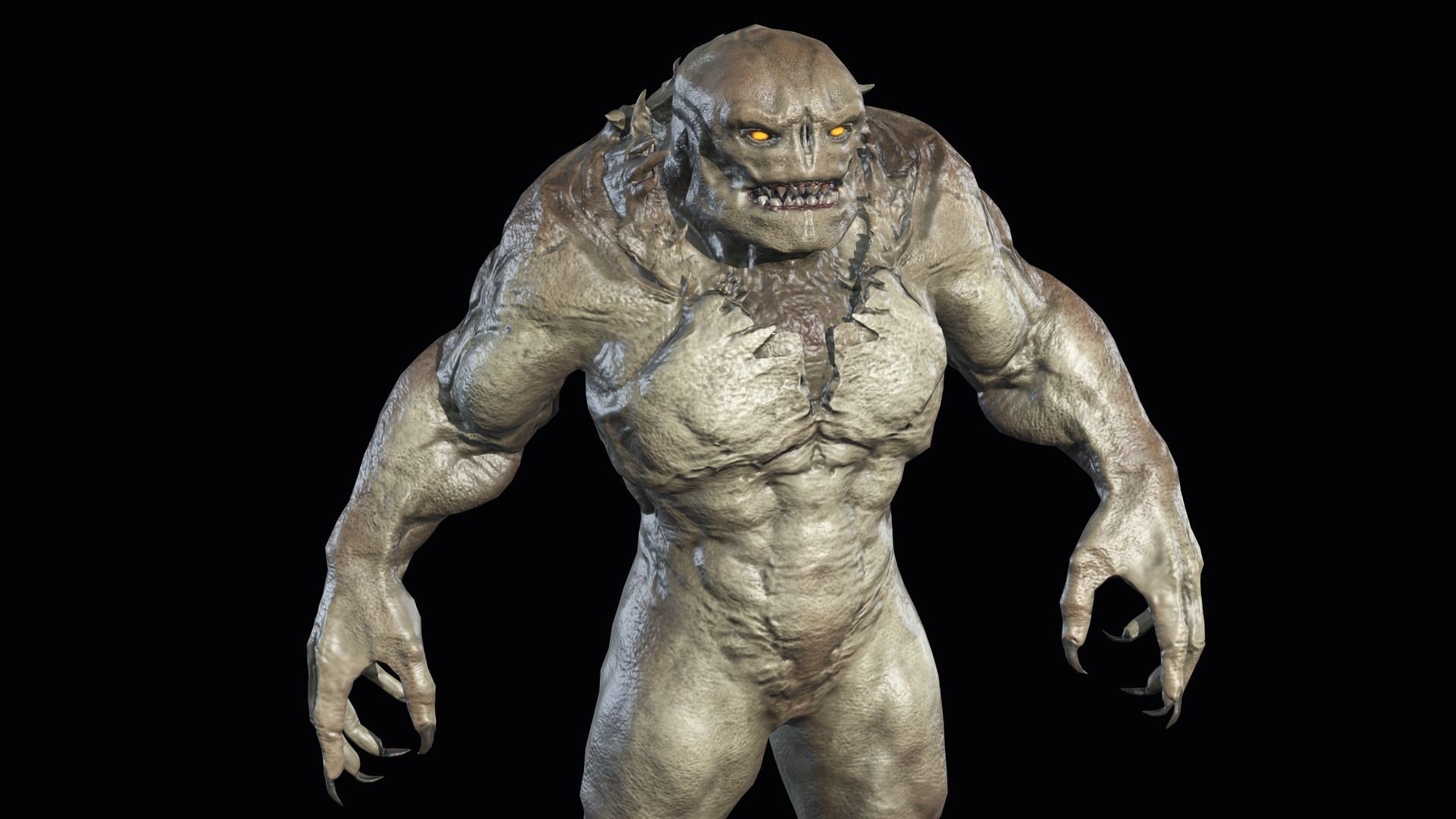 Big Demon 2 Low-poly 3D model_10