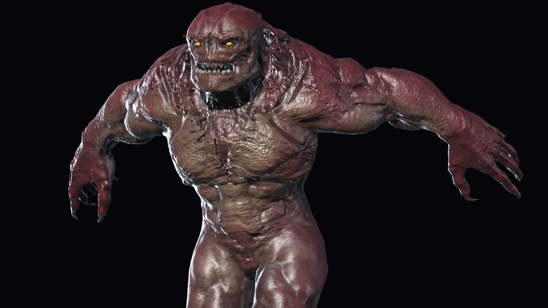 Big Demon 2 Low-poly 3D model_11