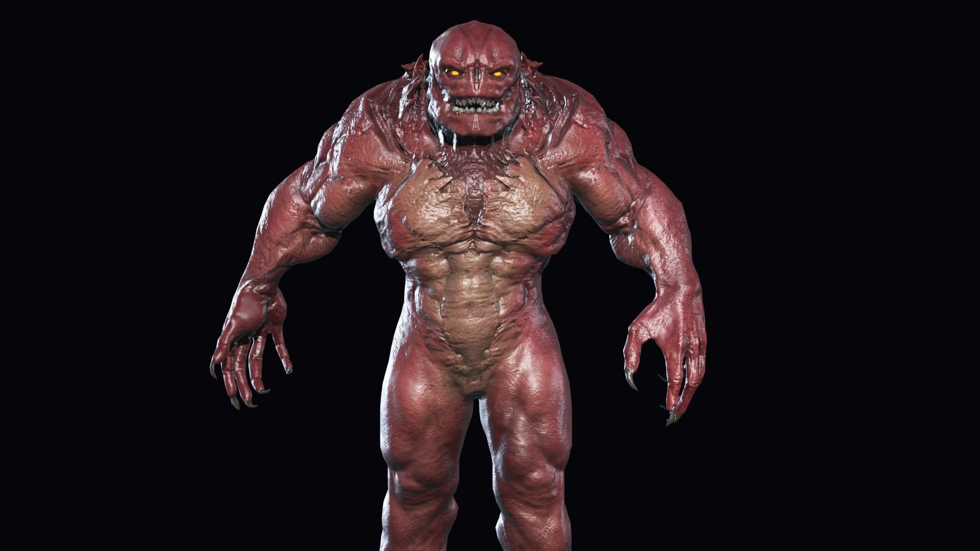 Big Demon 2 Low-poly 3D model_12