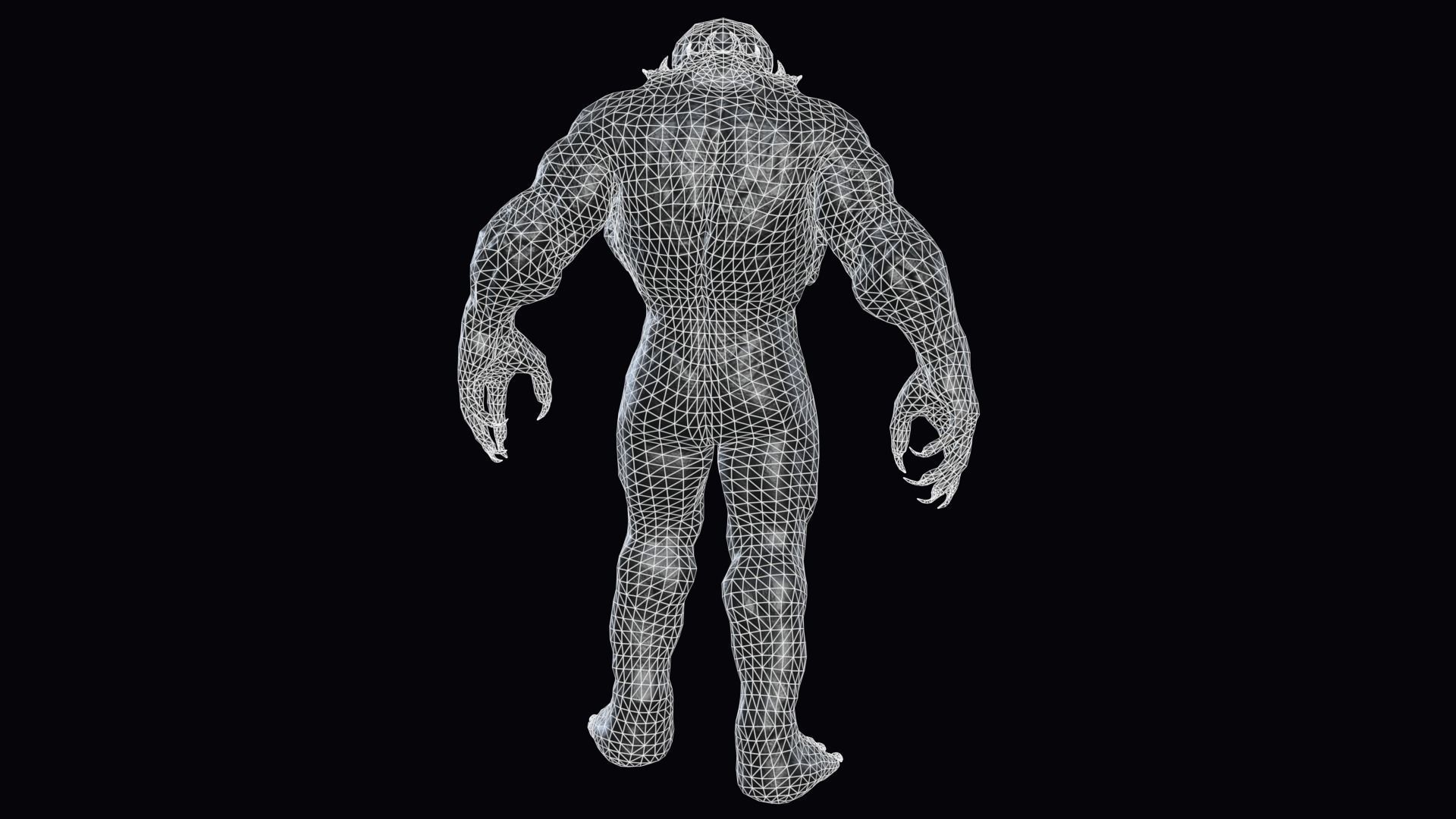 Big Demon 2 Low-poly 3D model_6