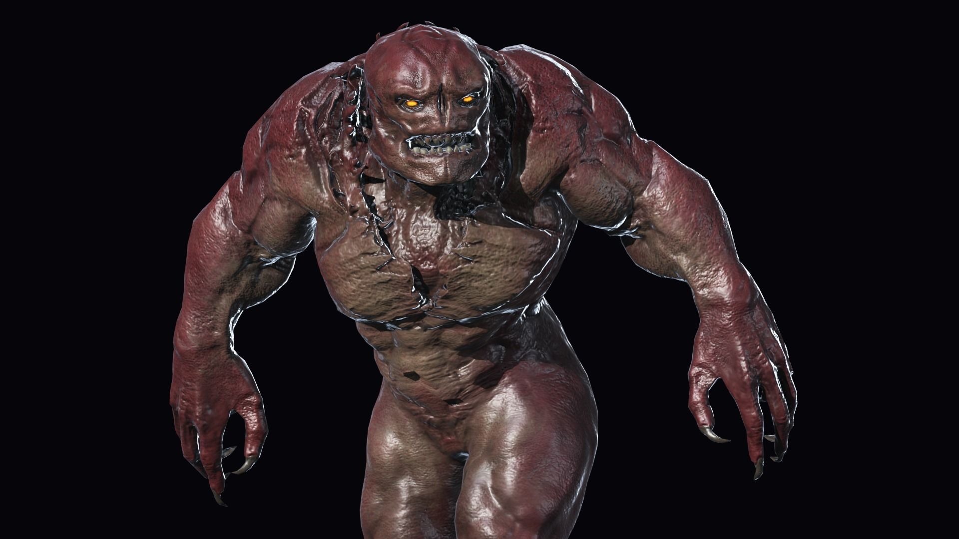 Big Demon 2 Low-poly 3D model_19