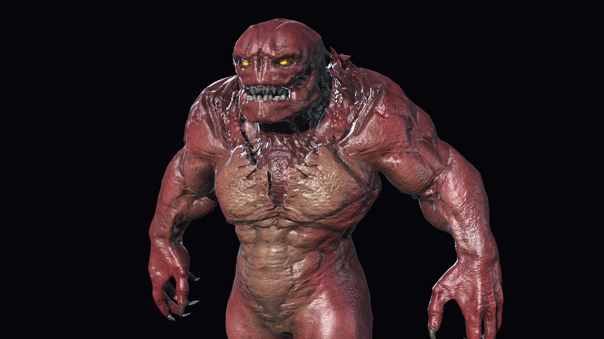 Big Demon 2 Low-poly 3D model_14
