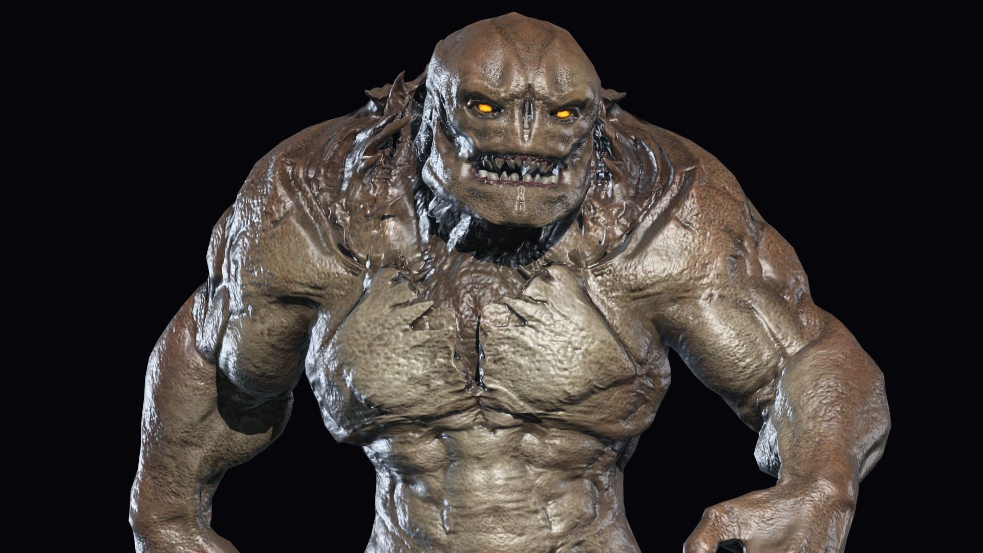 Big Demon 2 Low-poly 3D model_8