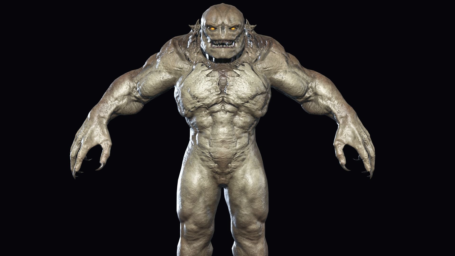 Big Demon 2 Low-poly 3D model_9