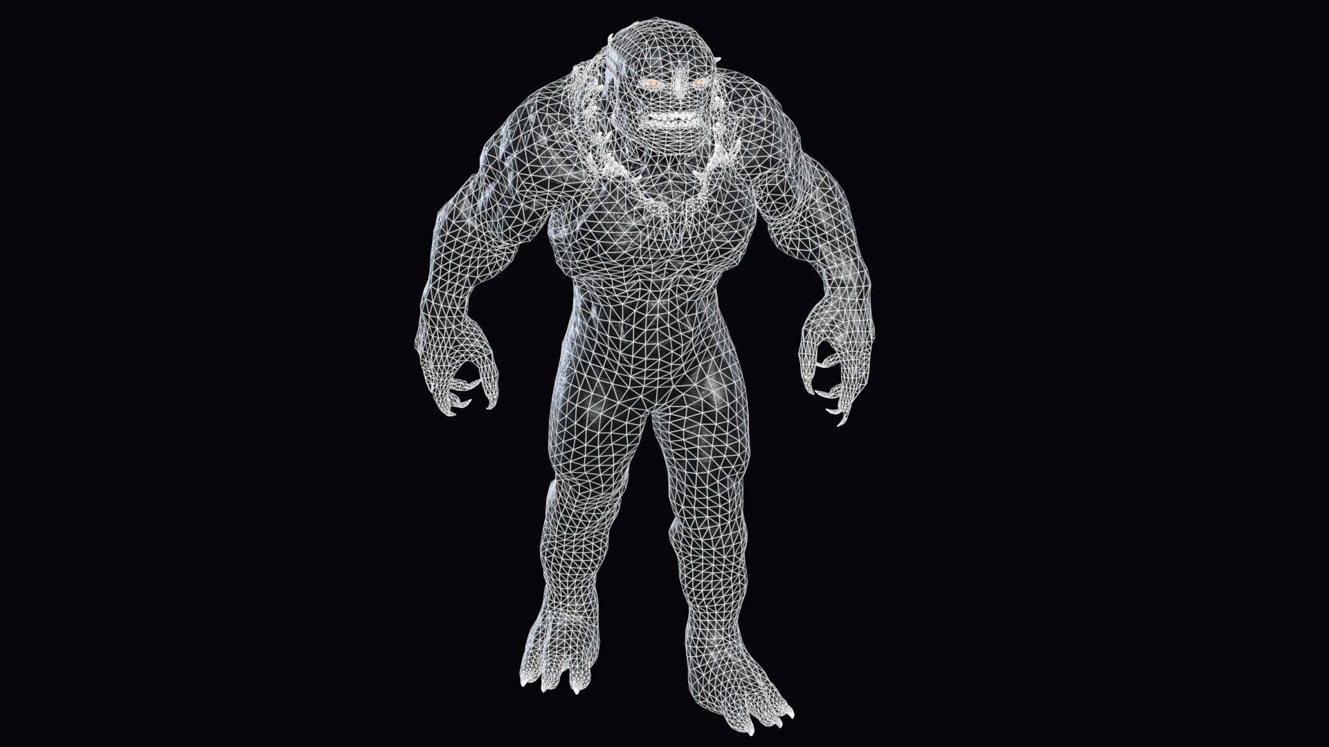 Big Demon 2 Low-poly 3D model_5