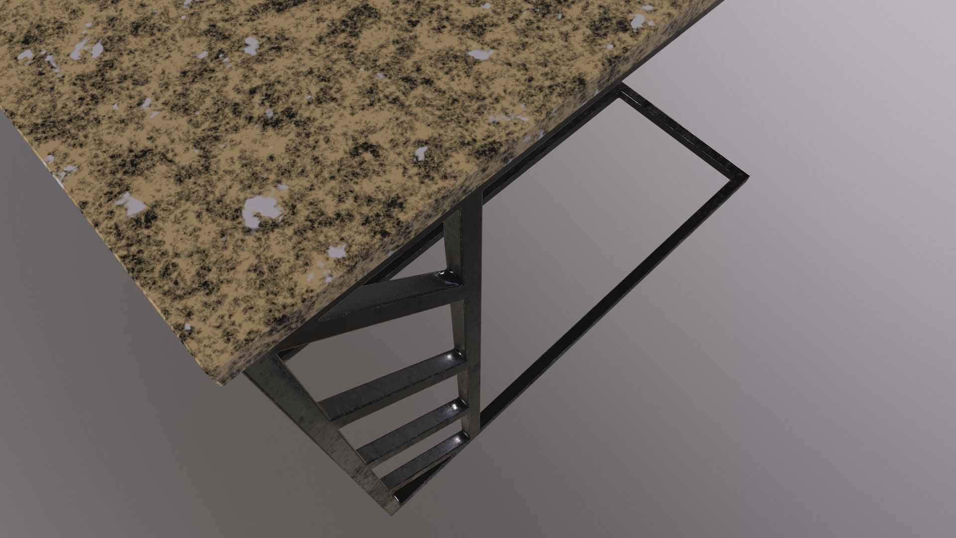 Pack of 5 coffee tables and one chair in LOFT style 3D model_20