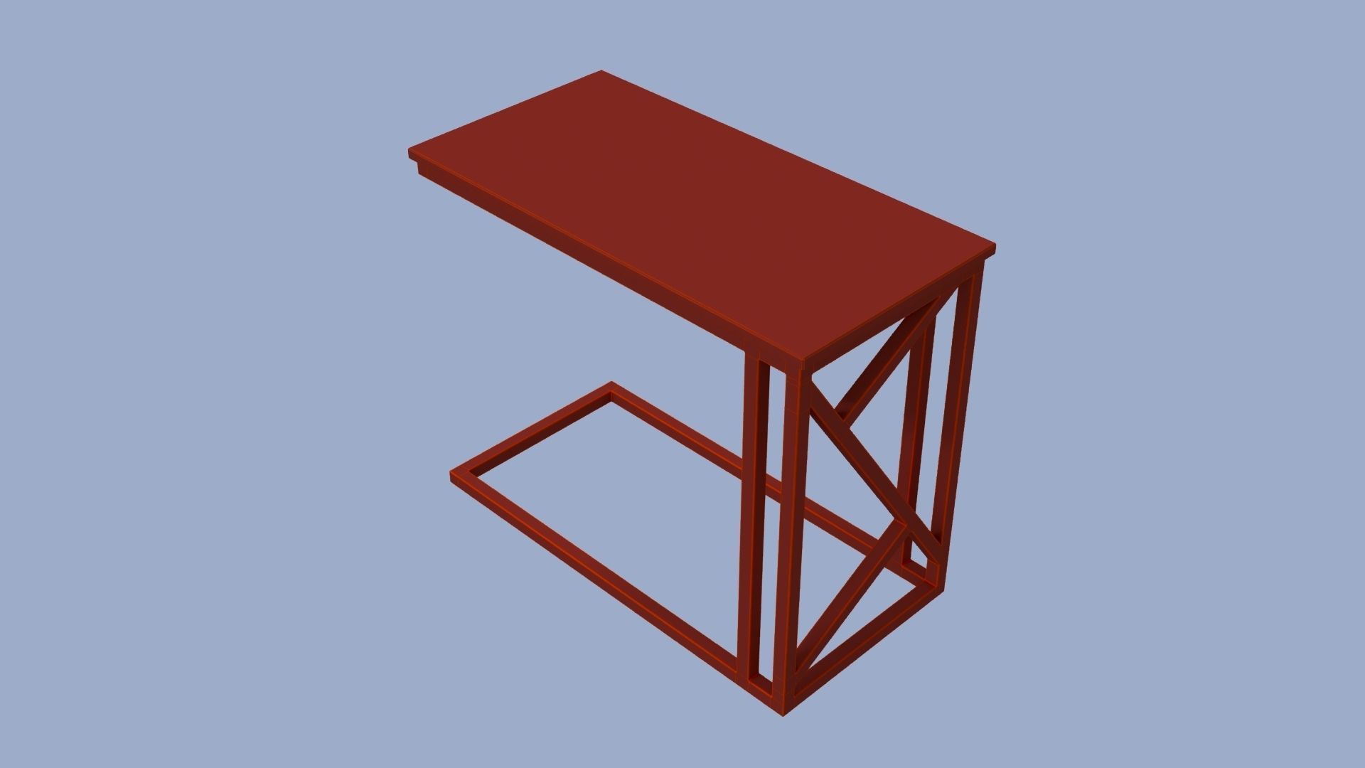 Pack of 5 coffee tables and one chair in LOFT style 3D model_46