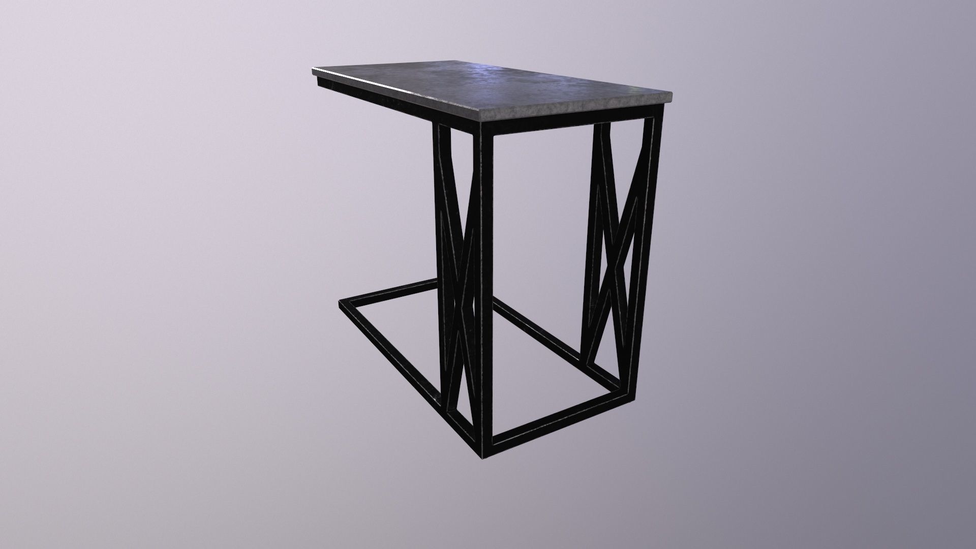 Pack of 5 coffee tables and one chair in LOFT style 3D model_38