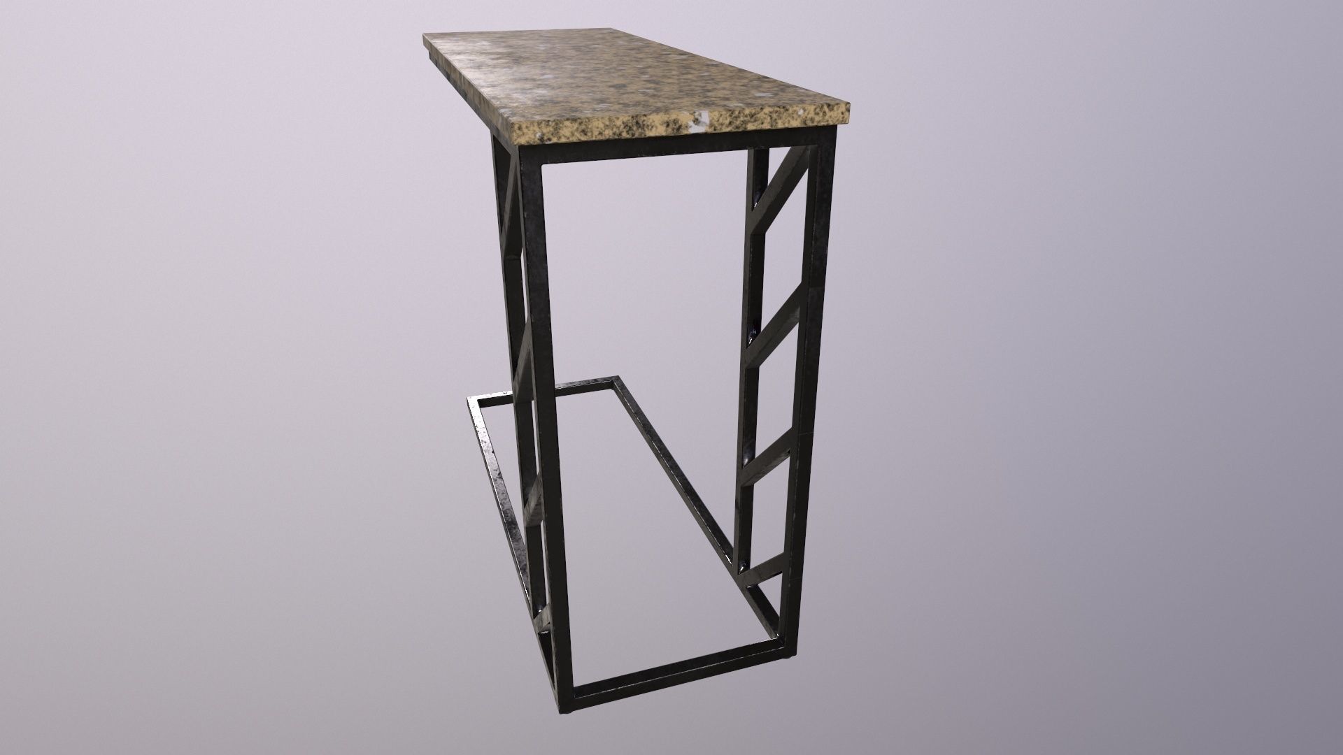 Pack of 5 coffee tables and one chair in LOFT style 3D model_16