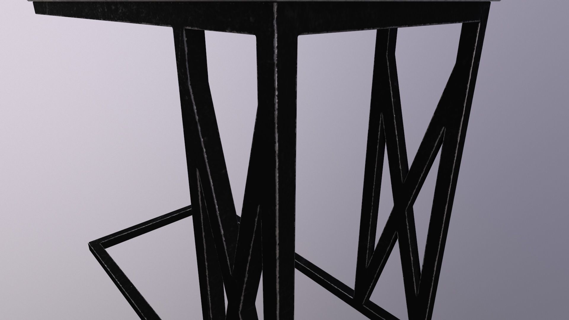 Pack of 5 coffee tables and one chair in LOFT style 3D model_42