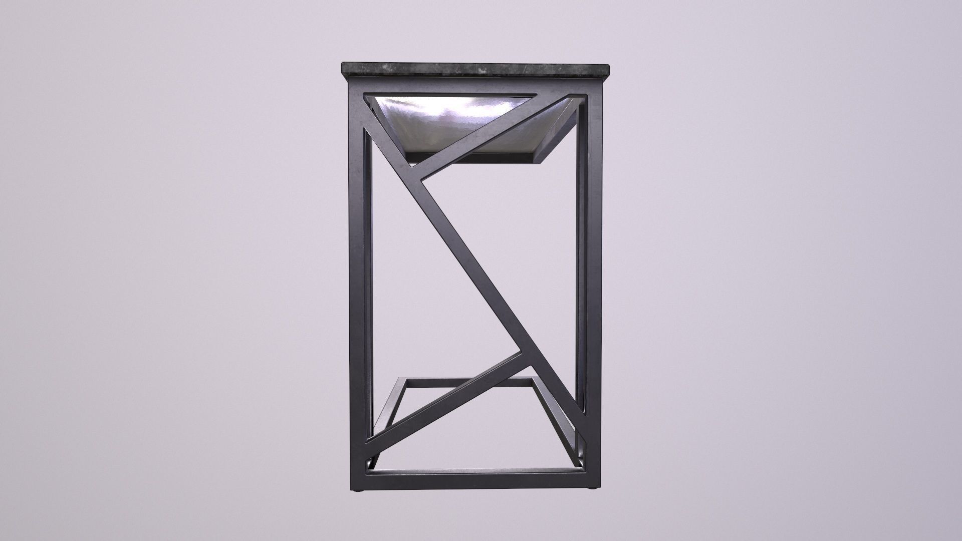 Pack of 5 coffee tables and one chair in LOFT style 3D model_8