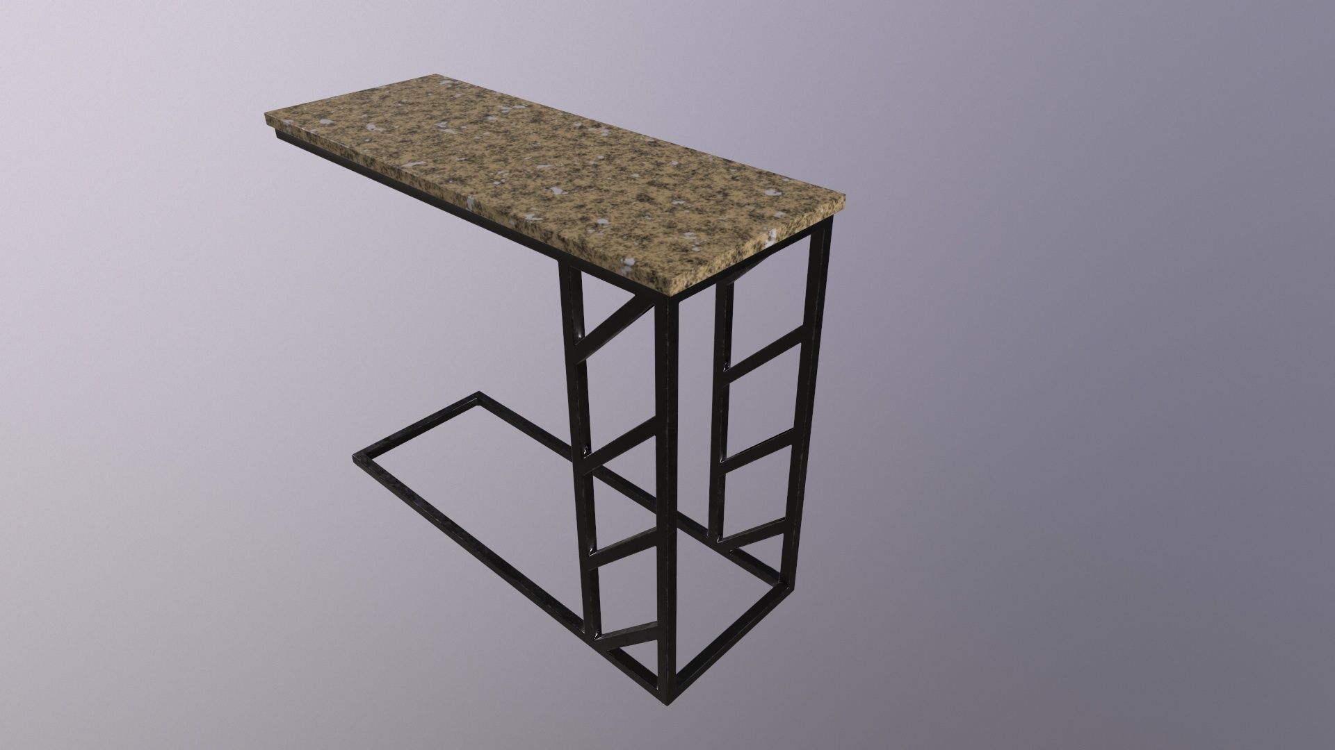 Pack of 5 coffee tables and one chair in LOFT style 3D model_14