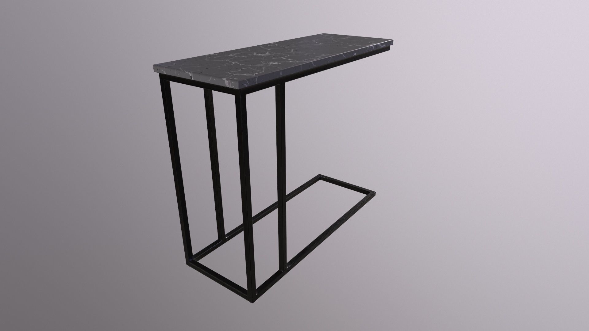 Pack of 5 coffee tables and one chair in LOFT style 3D model_24