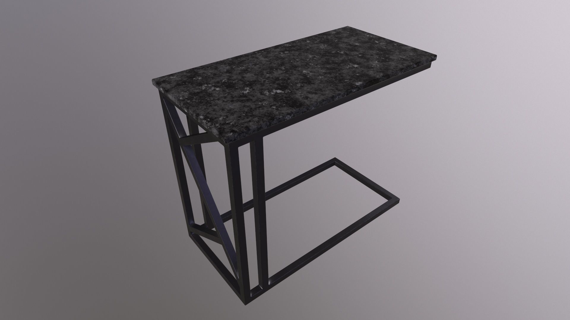 Pack of 5 coffee tables and one chair in LOFT style 3D model_7