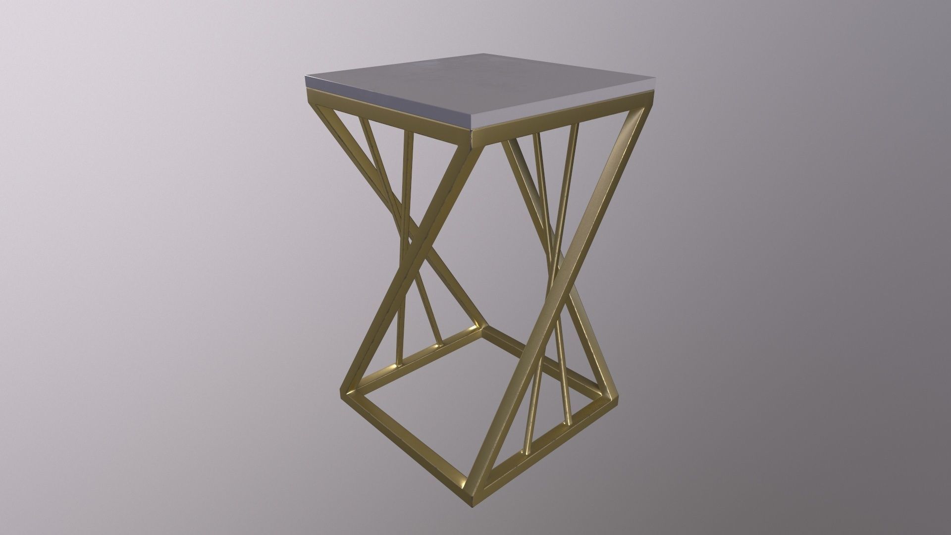 Pack of 5 coffee tables and one chair in LOFT style 3D model_1