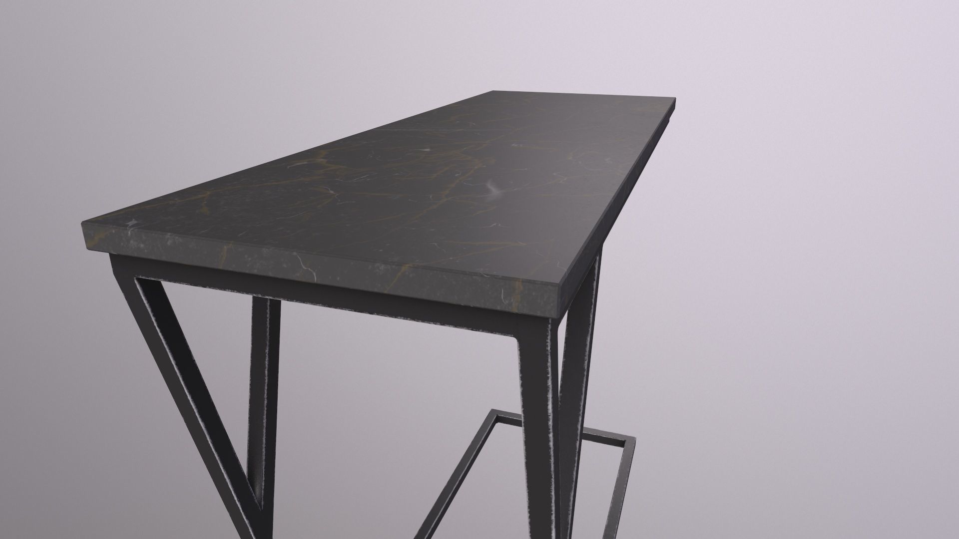 Pack of 5 coffee tables and one chair in LOFT style 3D model_33