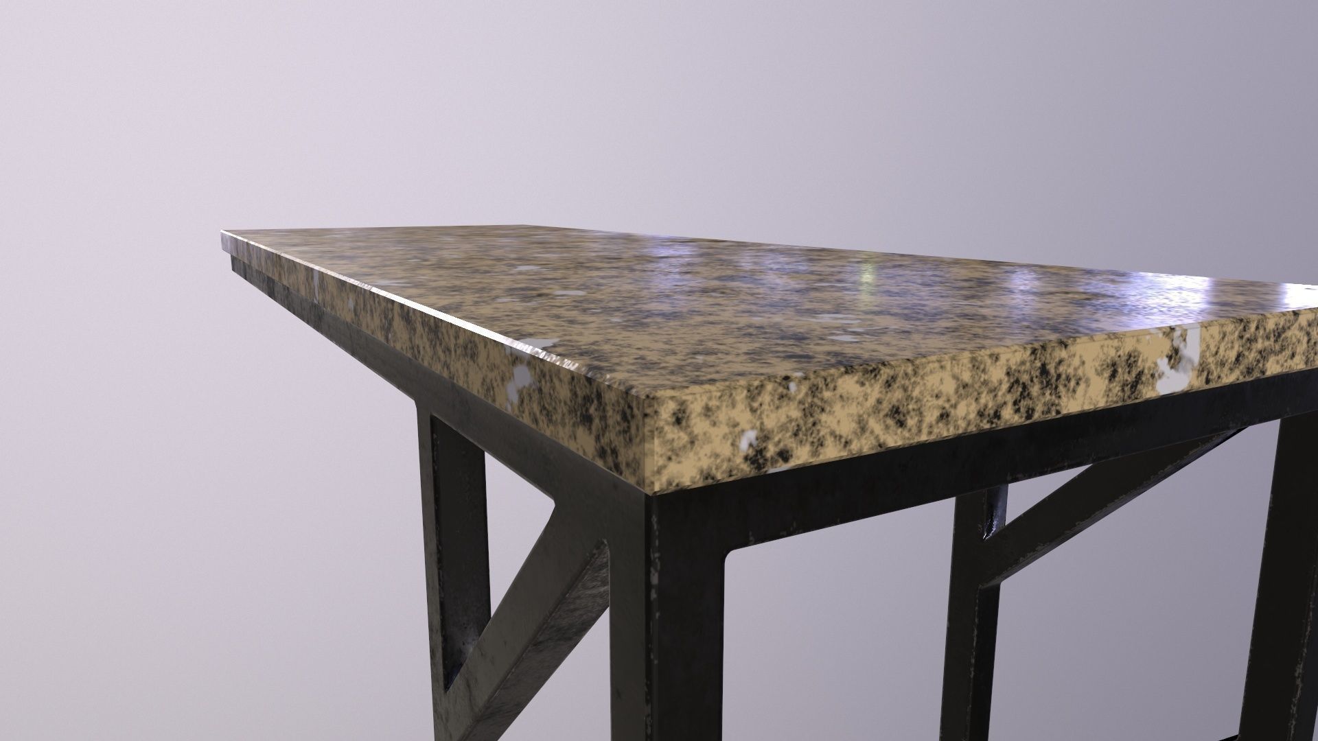 Pack of 5 coffee tables and one chair in LOFT style 3D model_18