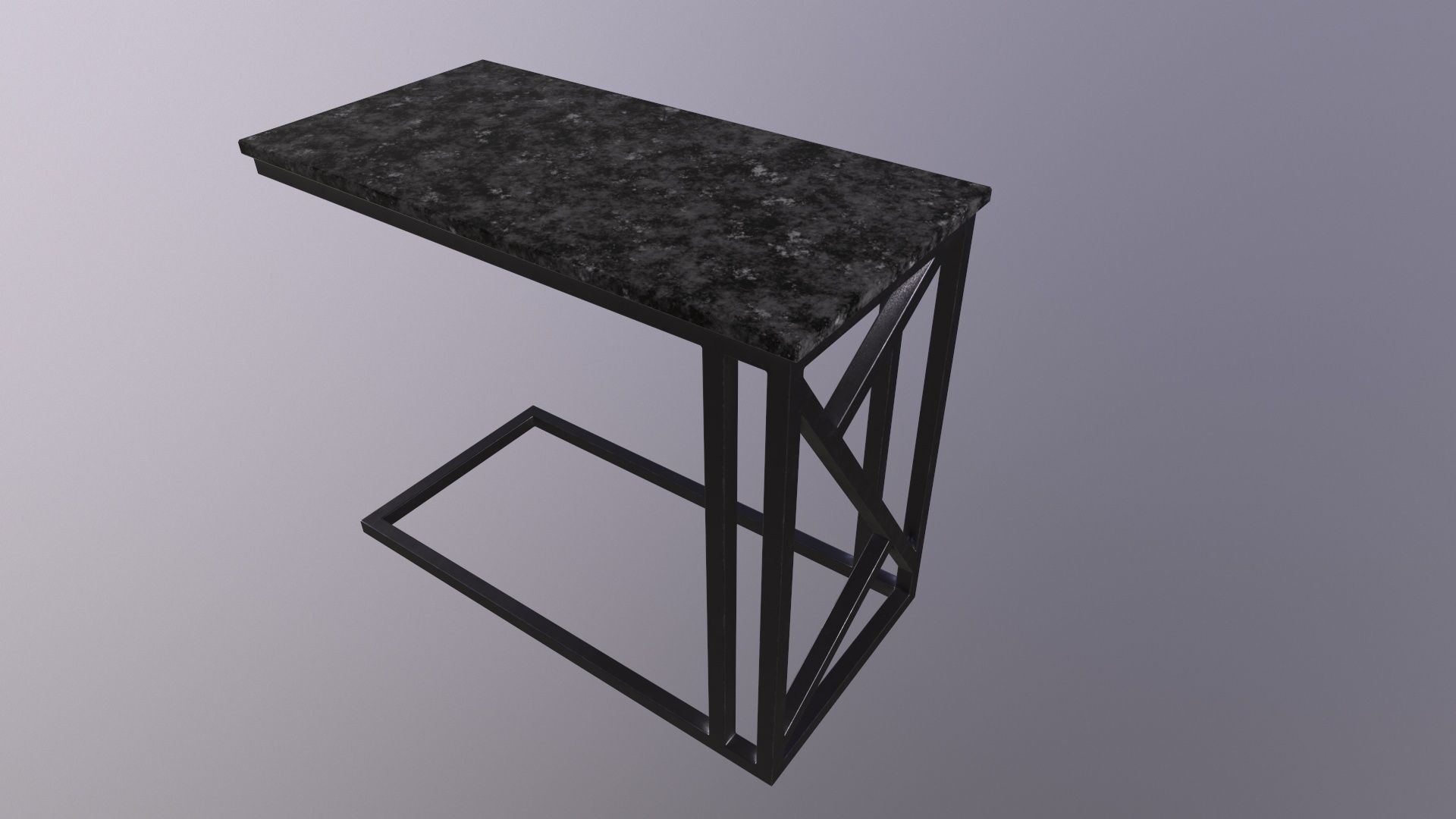 Pack of 5 coffee tables and one chair in LOFT style 3D model_6