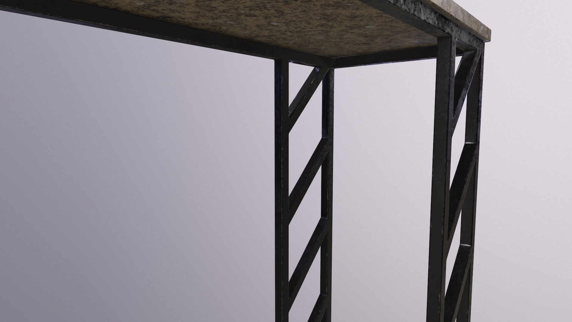 Pack of 5 coffee tables and one chair in LOFT style 3D model_22