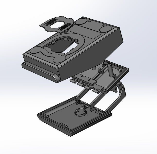 Atari ST STM1 Mouse enclosure  3D print model_25