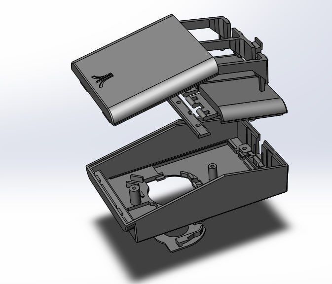 Atari ST STM1 Mouse enclosure  3D print model_23