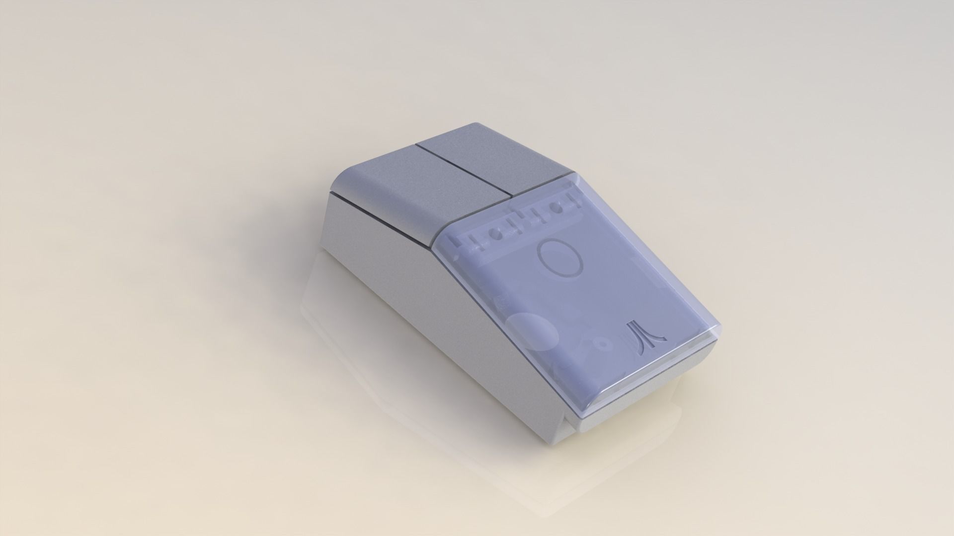 Atari ST STM1 Mouse enclosure  3D print model_19