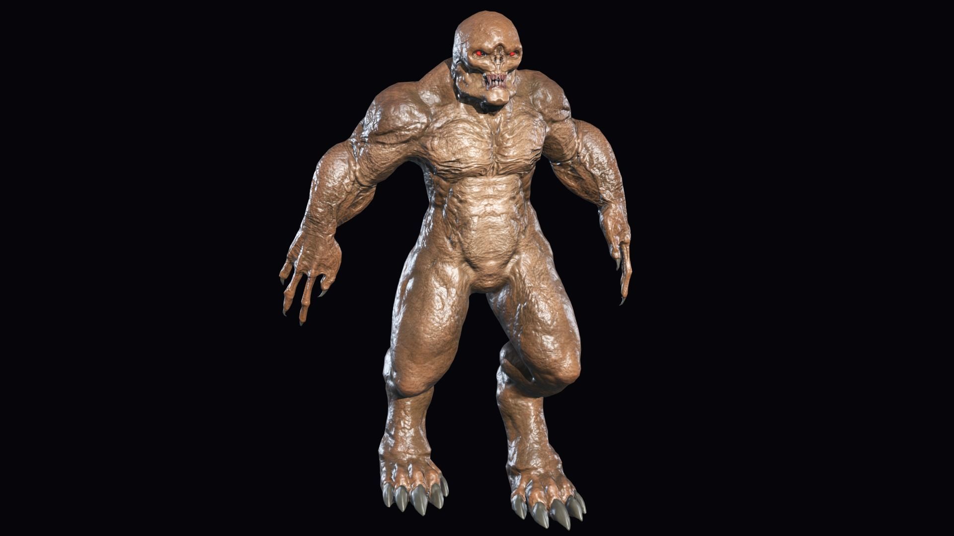 Big Demon 4 Low-poly 3D model_4