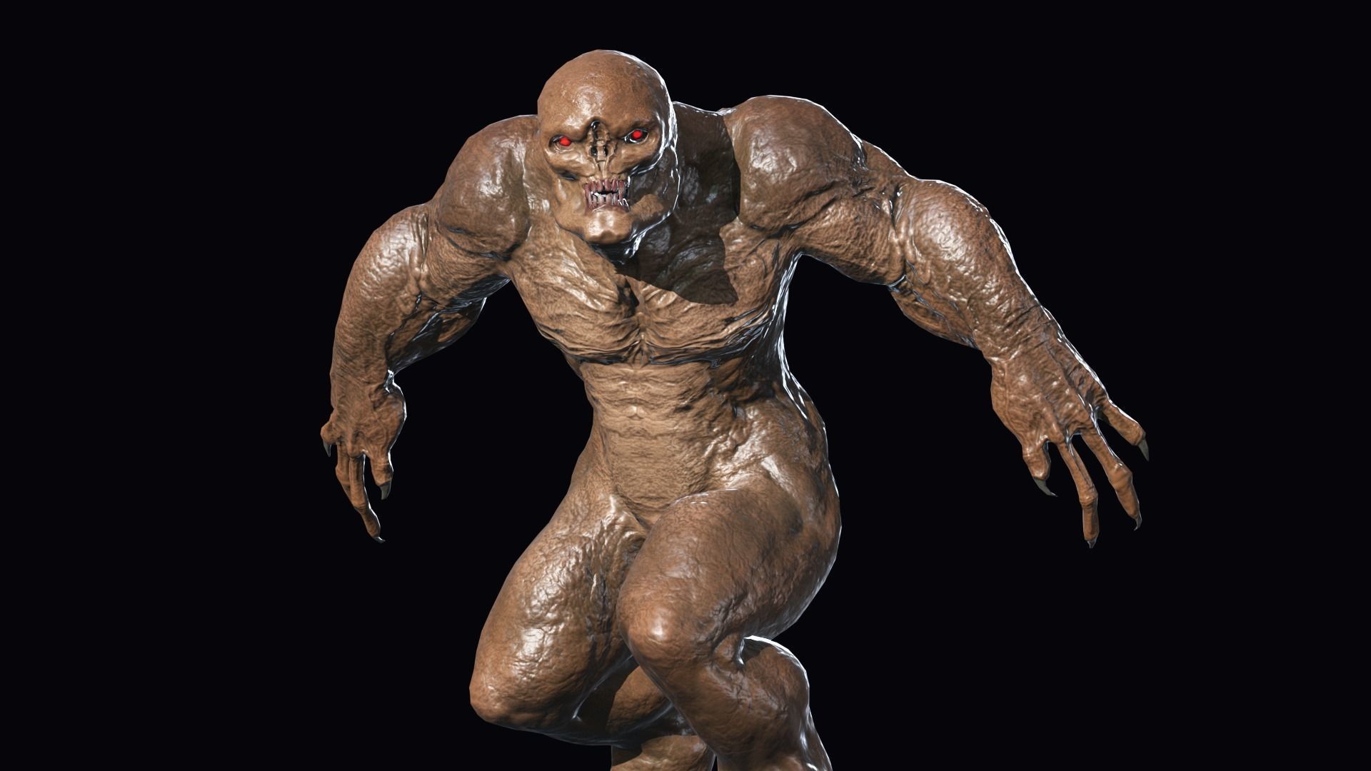 Big Demon 4 Low-poly 3D model_22