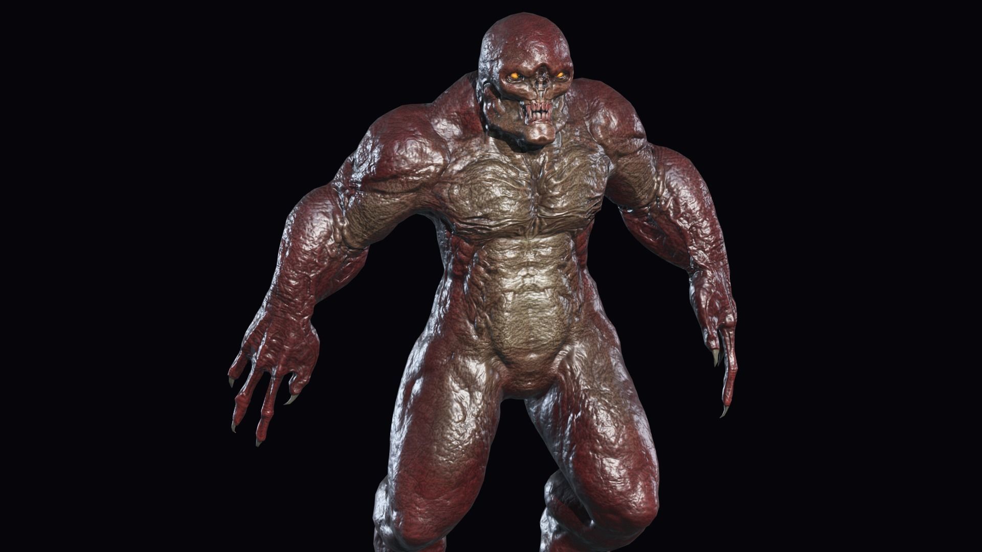 Big Demon 4 Low-poly 3D model_20