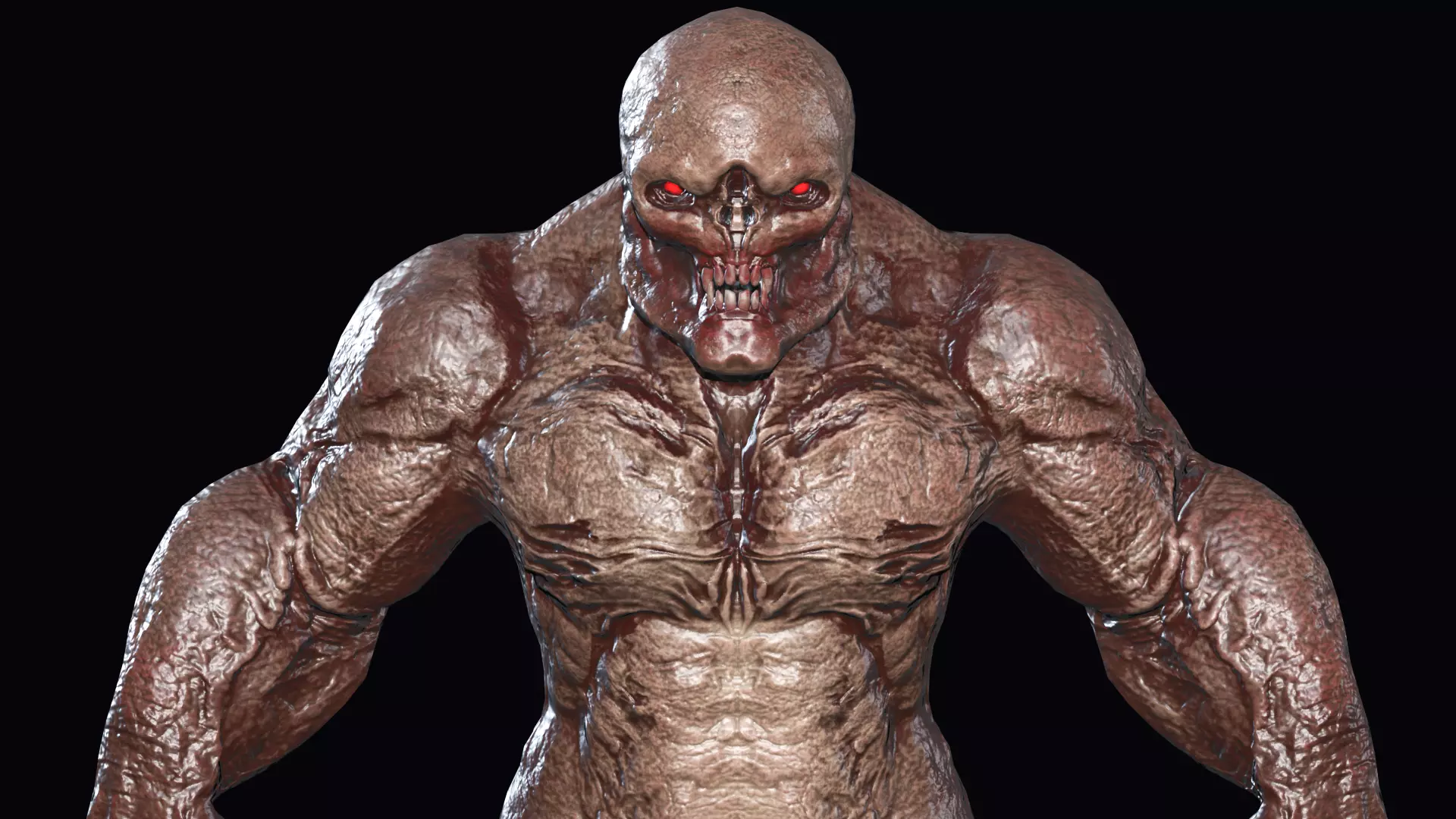 Big Demon 4 Low-poly 3D model_0