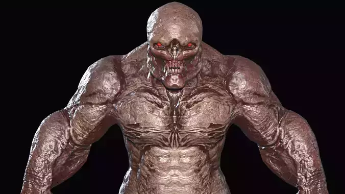 Big Demon 4 Low-poly 3D model