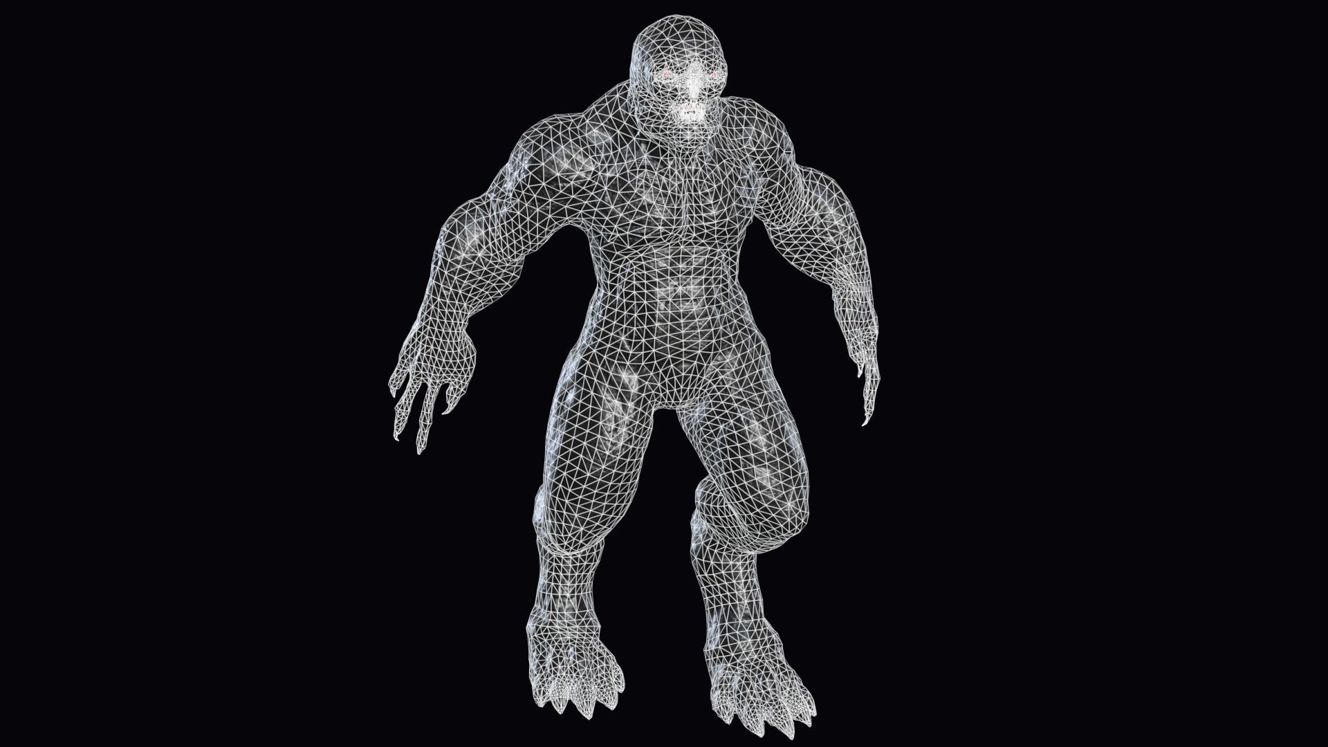 Big Demon 4 Low-poly 3D model_8