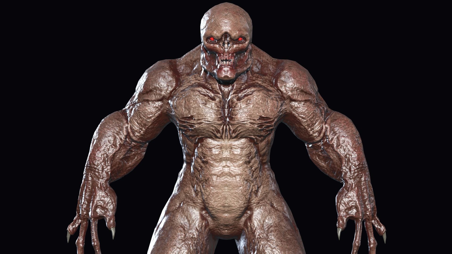 Big Demon 4 Low-poly 3D model_3