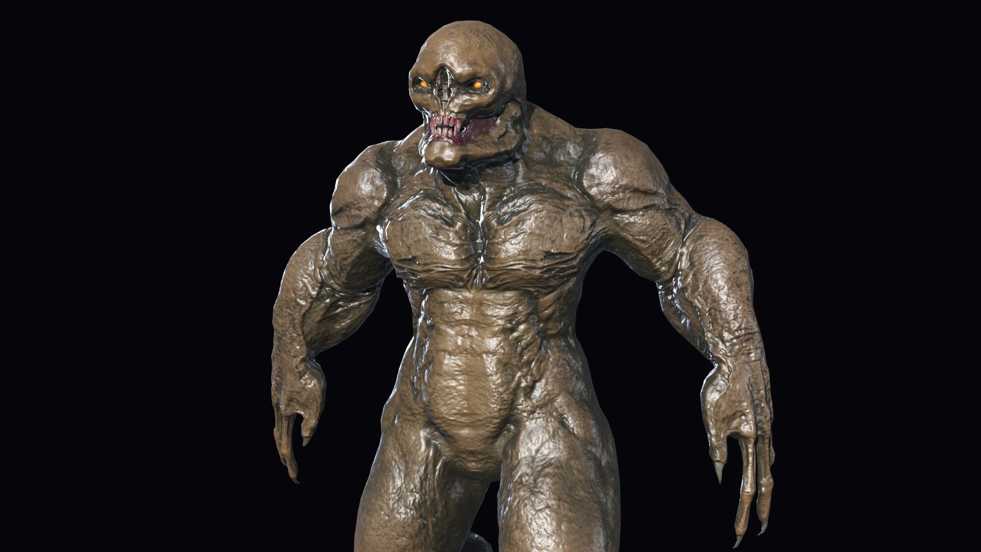 Big Demon 4 Low-poly 3D model_16