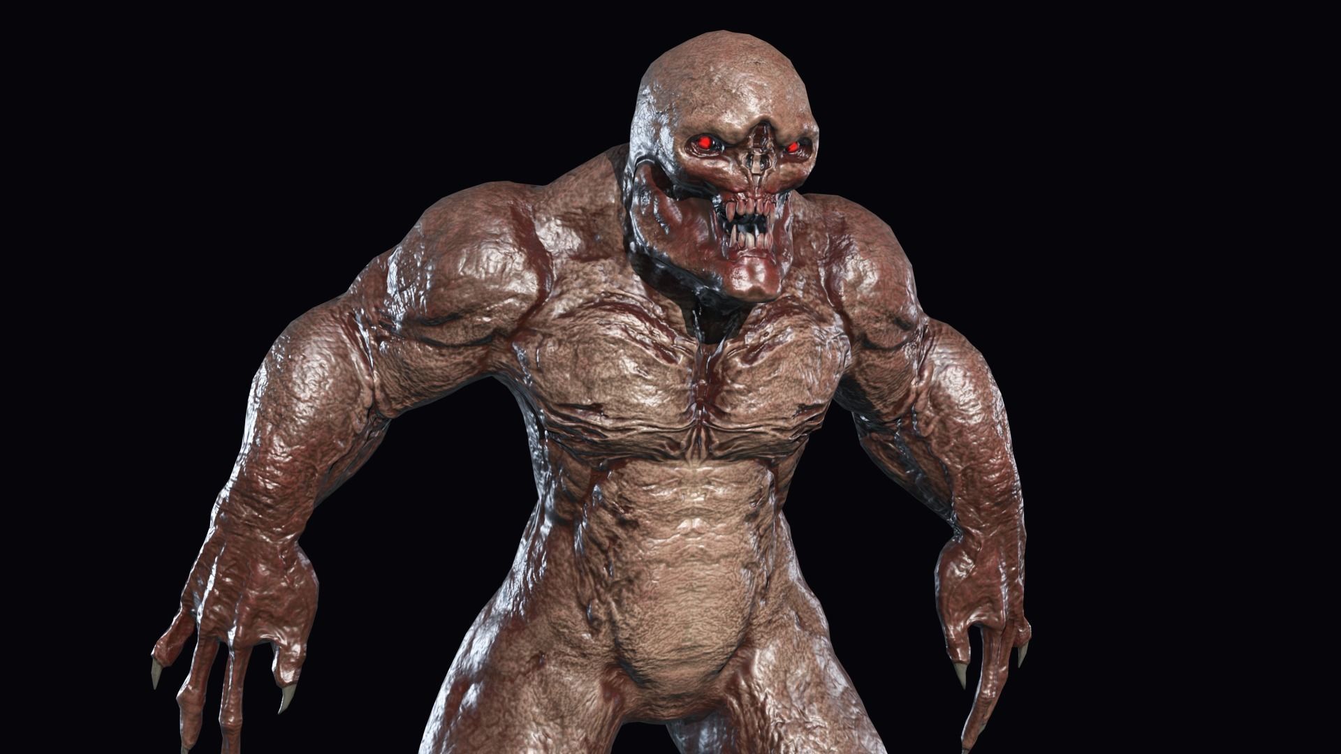 Big Demon 4 Low-poly 3D model_19