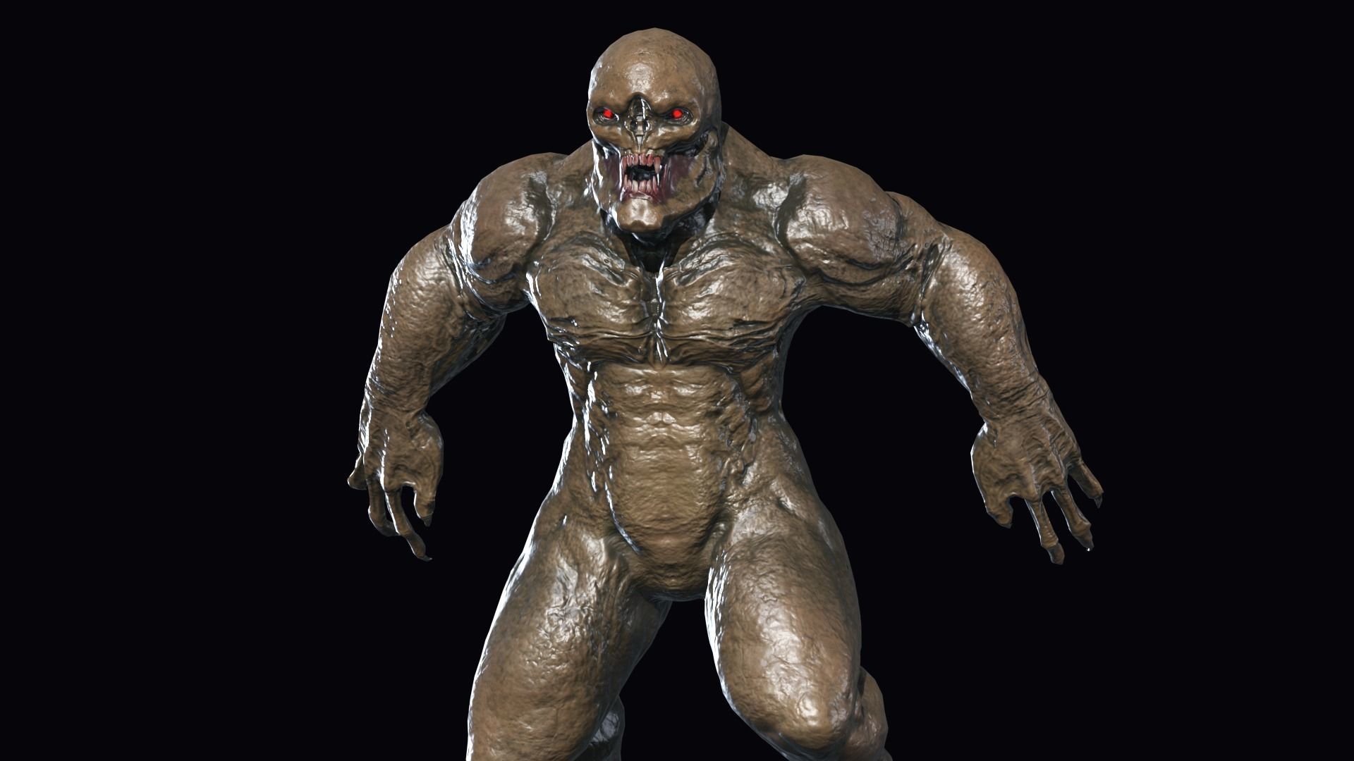 Big Demon 4 Low-poly 3D model_18